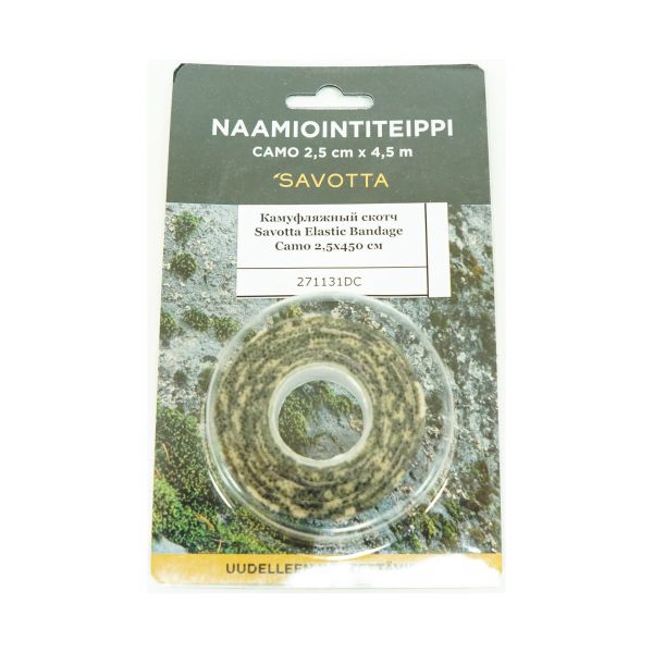 Камуфляжный скотч Savotta Elastic Bandage Camo 2,5x450 см
