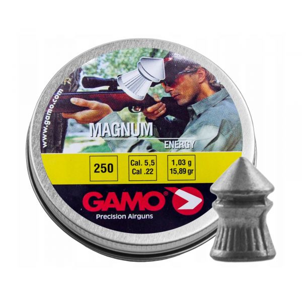 Пули Gamo Magnum 5,5 мм, 1 грамм, 250 штук