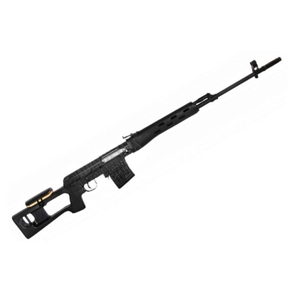 Снайперская винтовка AY 555 A, спринговая SVD, пластик Black (Koer)